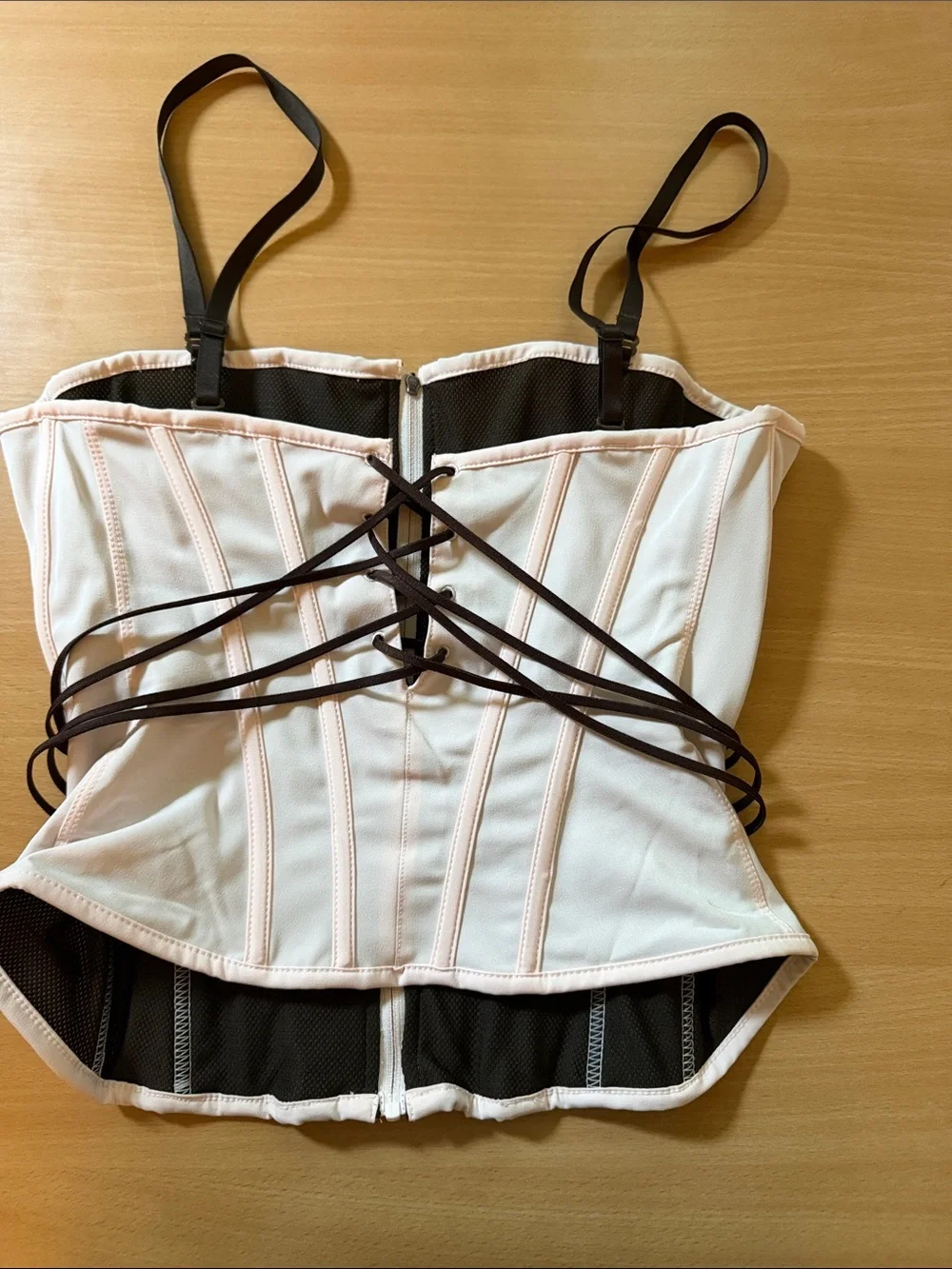 Nike Light Pink and Brown Active Bustier - Picture 4 of 6